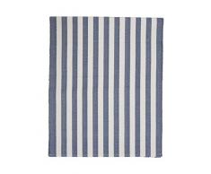 Lexington Chemin de Table en Coton Bleu/Blanc 50 x 250 cm
