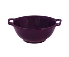 Appolia 223518526 Harmonie Saladier Individuel CÃ©ramique Aubergine 0,6 L 18,5 x 15,5 x 7,7 cm