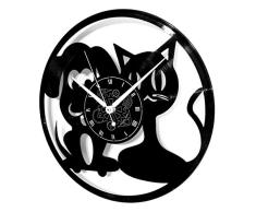 Instant Karma Clocks Horloge Murale en Vinyle LP 33 Tours idÃ©e Cadeau Vintage Faite Ã la Main Animaux Maison Chien Chat