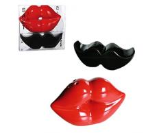 Moustache saliere et poivriere Mr and Mrs