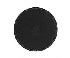 JT Berlin Cuir vÃ©ritable Dessous de verre (Ã 100 mm) Noir