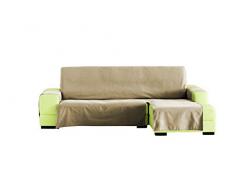 Eysa Chaise Longue Lona Liso 290 cm. Droite Vue Frontale Couleur 01, 65% Coton 35% Polyester, Gris