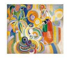Legendarte Tableau, Impression sur Toile - La Grande Portugaise Robert Delaunay - cm. 55X60