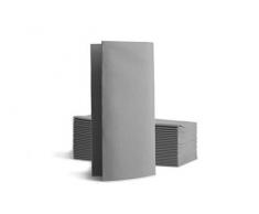 Alvotex Chic Airlaid 50 Serviettes de Table jetables en Tissu 1/8 Gris 39 x 40 cm