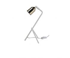 Mathias 3480018 Lampe de Bureau, Métal, 40 W, Laiton,Or, L18 P20 H33