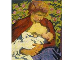 Legendarte PL-061 Tableau MÃ¨re Joven. Impression numÃ©rique sur Toile. Giovanni Giacometti Peinture Multicolore 50 x 60 cm