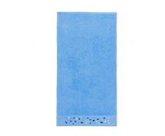 Sancarlos Pierres Serviette, 100% Coton Ã©ponge, Bleu, Douche