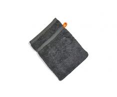 baidani Waschhandschuh Uni 15x20cm-4 StÃ¼ck Gant de Toilette 100% Coton, Gris, 20 x 15 cm