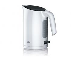Braun WK 3110 WH Bouilloire â Capacité 1,7 l â 3000 W â Système de cuisson rapide â Filtre anticalcaire amovible â Grand indicateur de niveau deau â Sans BPA â Blanc