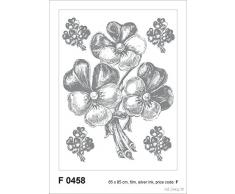 AG f 0458 autkleber Mural Design Autocollants en Forme de Fleurs
