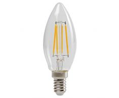Sylvania 0027282 Toledo rétro Bougie lampe LED, verre, maison lumière, E14, 4 Watts