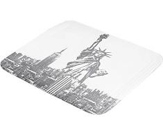 Meusch 2712977002 Tapis de Douche Liberty 55x55cm Gris Platine, Mousse de PVC, 55 x 55 x 2 cm