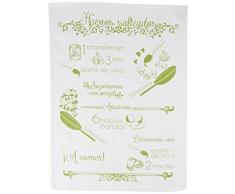 MI CASA Ma Maison Mouchoir Cuisine Åufs sautés Vert