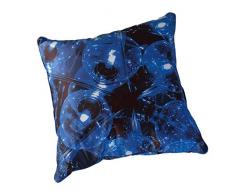 Coussin 40 x 40 cm déhoussable - couleur Bleu - Photo dart by Isabelle Delbecque