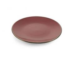 Villa dEste Home Tivoli 2195297 Lot de 6 assiettes Ã dessert en grÃ¨s Motif Royal Passion Rose