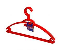 Home Cintre Universel Rotatif, Lot de 3Â piÃ¨ces, Plastique, Rouge, 40Â x 3Â x 23Â cm