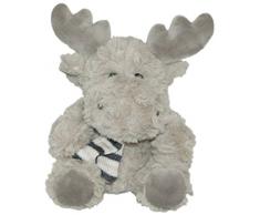 Enesco Peluches Kalidou Peluche Renne avec écharpe, 16 cm, Polyester, Beige, 14 x 14 x 16 cm