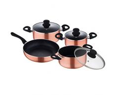 Renberg Q2298 Luzern Batterie de Cuisine, Aluminium, Cuivre, x 30 cm, Moulé sous Pression, 54 x 30,5 x 14,5 cm