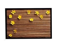 Achoka Flower 19 Paillasson Polyester ImprimÃ© 60 x 40 x 1 cm