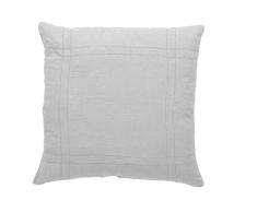 Hierba Barcelona almalinen Coussin décoratif Vainica Moderne 45x45x13 cm Blanc
