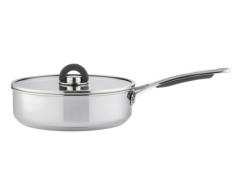 Meyer Select 77282 Select Cov Sauteuse en Acier Inoxydable 24cm, Argent, 24 cm