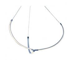 LED decore Evolute Suspension, 24Â W, gris argent, 60Â x 30Â cm