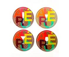 FoxTrot 6210AMOI Dessous Verre Motif CEst a Moi Verre 9 cm