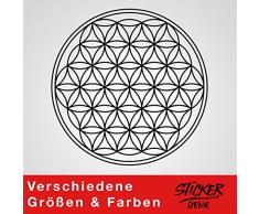 Graz Design Sticker Mural Motif Fleurs et Fleurs Noir 80 x 80 cm