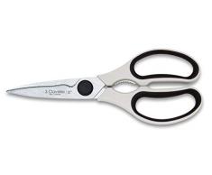 3 Claveles 445 Ciseaux professionnels amovibles avec dÃ©capsuleur, casse-noix ergonomiques, 20 cm, acier inoxydable