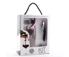 Koala Barrel High Tech Kit AÃ©rateur de vin, Bouchon et Tire Bouchon, Acier Inoxydable, 17Â x 8Â x 22Â cm, 4Â unitÃ©s
