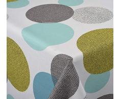 Venilia Rectangle Lola Menthe Linge de Table Nappe Anti Tache, ImpermÃ©able, Coton, rectangulaire, 160 x 240 cm, 55157