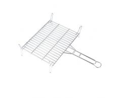 Rayen AA97 Grille Barbecue Chrome/Acier Inoxydable Gris 40 cm x 40 cm