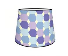 Abat-jours 7111302372375 Conique Fivas Lampadaire, Tissus/PVC, Multicolore