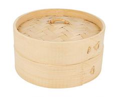 Garcia de Pou 144.36 Cuiseur Vapeur Bambou, 15 x 8 cm, Marron