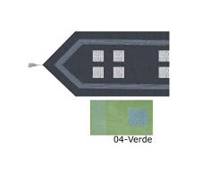 Duffi Home Chemin de Table Vert 40 x 140 cm