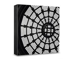 COGNOSCO HG-L103 Tableau Mural en Bois avec Photo darchitecture Photographe Rouge/Noir/Blanc 15 x 15 cm