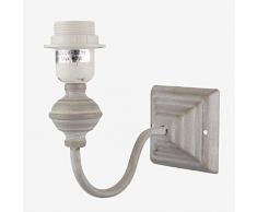 Better & Best Applique murale 1 lumiÃ¨re avec plaque carrÃ©e en forme dÃ©chelle Gris 9,5 x 9,5 cm Dimensions bras lampe Profondeur : 20 cm Hauteur : 17,5 cm MatÃ©riau : mÃ©tal