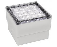 McShine Lampe de sol LED en forme de pavillon 10 x 10 x 7 cm, 80 lm, IP65, 230 V (blanc chaud) 3000 K