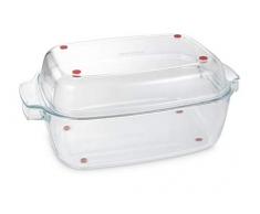 Tescoma GrandChef Plat rectangulaire avec couvercle, verre, 40 x 26 cm