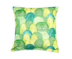 Rioma Coussin avec Rembourrage intérieur extérieur Borzi Vert 50 x 50 cm