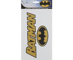 SimplicitÃ© Paillettes Logo Batman et Fer Ã Repasser sur Le Transfert, Polyester, Multicolore, 15.44Â x 32Â x 0.18Â cm