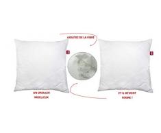 Abeil Lot de 2 Oreillers modulables 60 x 60 cm