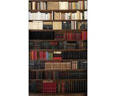 Poster vertical XL déco BIBLIOTHEQUE 150 x 240 cm | Trompe lÅil Déco murale Qualité HD Scenolia