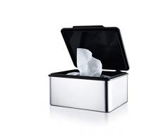 blomus 68822 Boîte à mouchoirs, polie, Acier Inoxydable, Argent, 14,8 x 13,2 x 7 cm