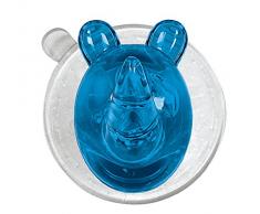 Kleine Wolke 5070766887 Crochets muraux Crazy Ricco Rhino en Turquoise, Plastique, 20x20x5 cm