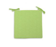 Soleil docre Paon Dessus de Chaise, Polyester, Vert, 40 x 40 x 5 cm