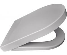 Bisk Veno Fermeture Douce en Forme de D Abattant de WC en duroplast, Blanc