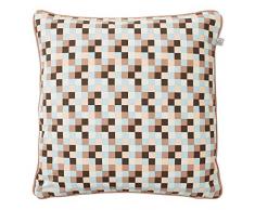 Dutch Decor Coussin Vios 45x45 cm cuivre - Coussins Déco - Oreiller Décoratif - Déhoussable - Zippé