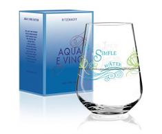 Natalia Yablunovska Aqua e Vino Verre à Eau et à Vin en Verre Cristal 540 ml