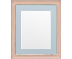 FRAMES BY POST Porte Photo Nordique 14 x 8-Pouces pour Photo de 10 x 4-Pouces avec embase Rose, Rose Vieilli